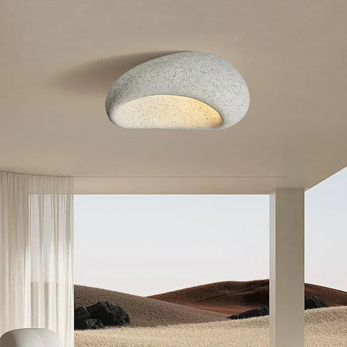 SereneAura Ceiling Light – Natural Wabi Sabi Lighting
