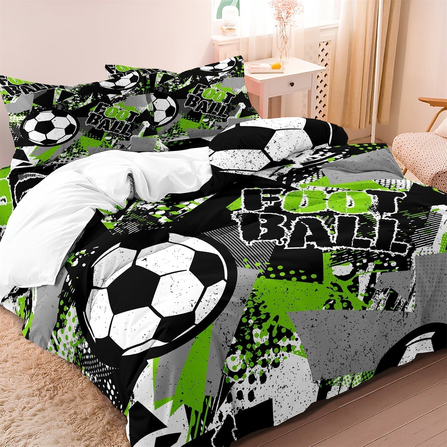 Football Adventure Kids' Duvet Cover – Stylish & Comfortable