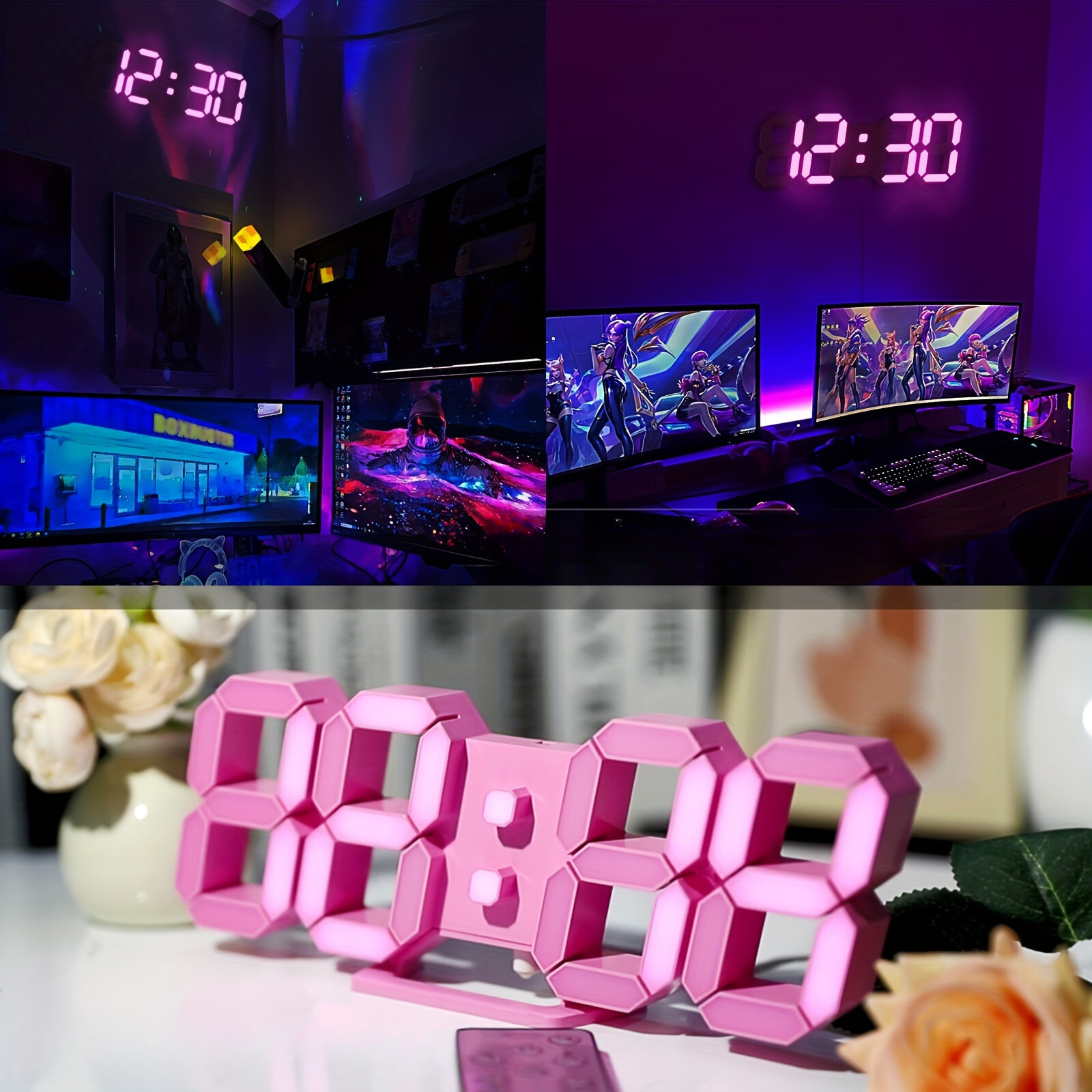 LuxTime – Stylish Digital LED Alarm Clock with Dimming