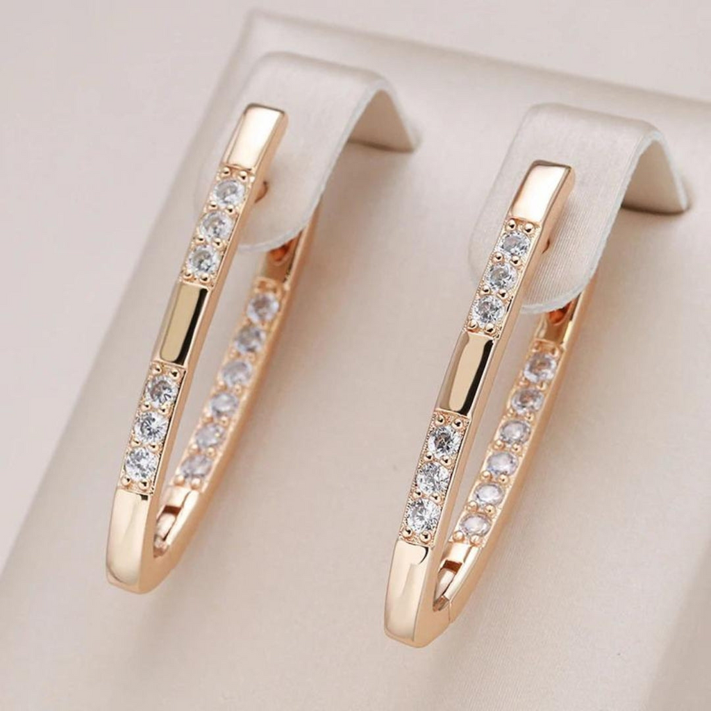 Celeste Earrings – Elegant Zirconia Earrings for Evening Wear