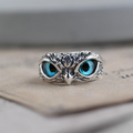 Ophelia Owl Charm Ring - Silver Charm Ring for Stylish Looks