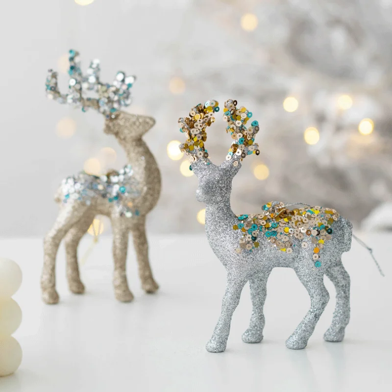 Sparkling Deer Ornament – Luxury Christmas Decoration for a Festive Atmosphere
