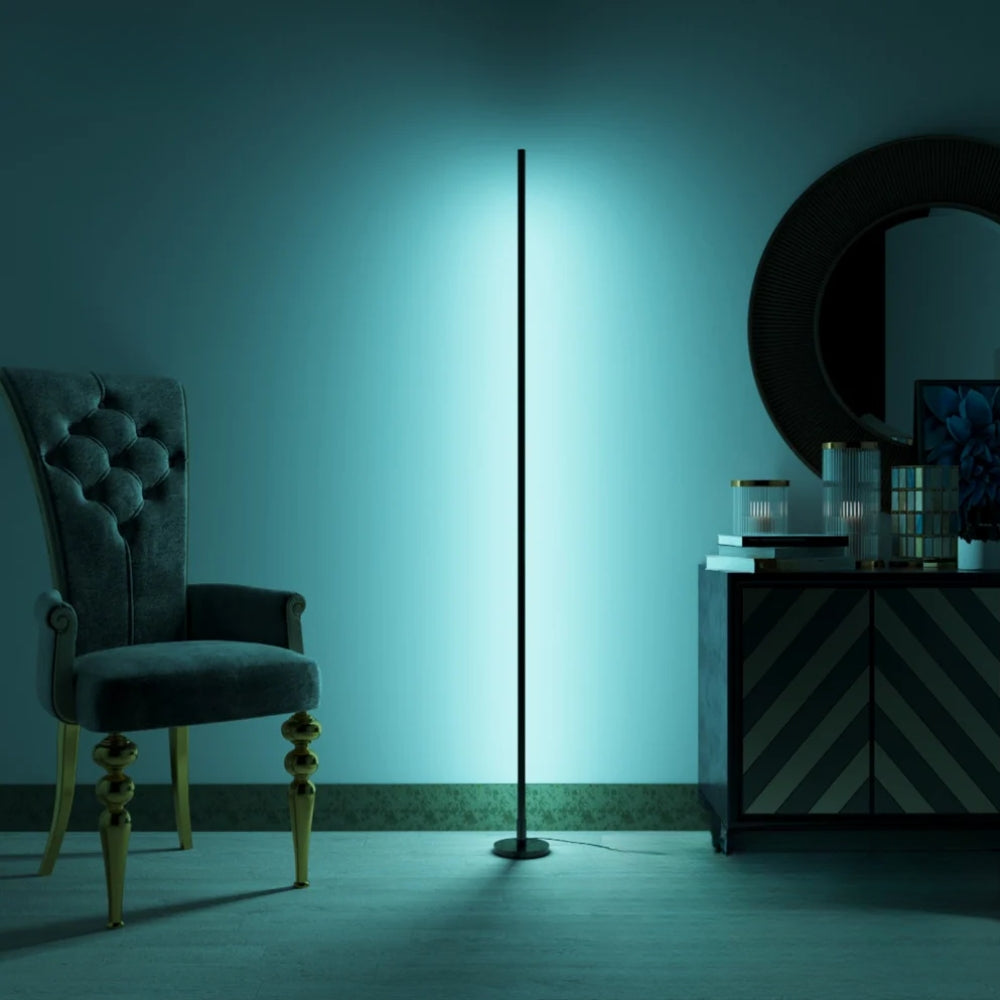 Aura LED Floor Lamp – Minimalist Color Lamp with Remote Control