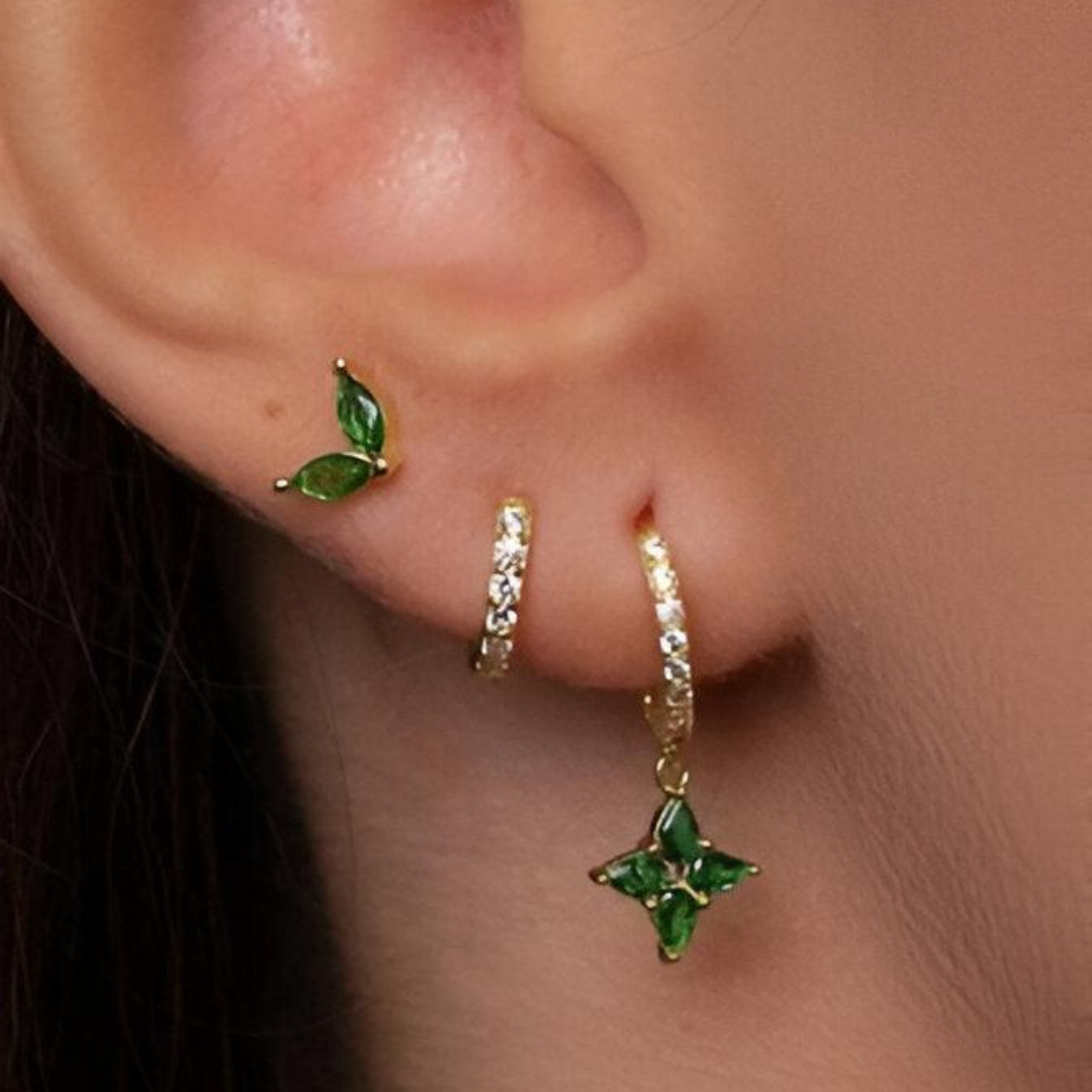 GoldGleam Earrings - Elegant Earring Set