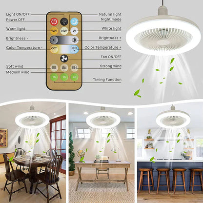 CoolLight Ceiling Fan – Stylish Fan with LED Lighting