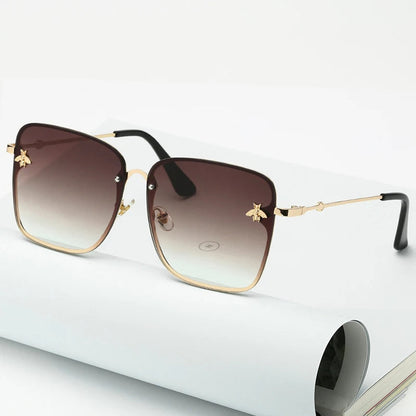 Charlotte Sunglasses - Elegant Oversized Sunglasses without Rim