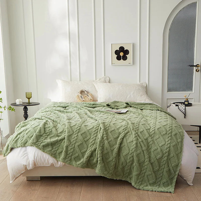 CozyLuxe - Luxury Lambswool Blanket for Bedroom