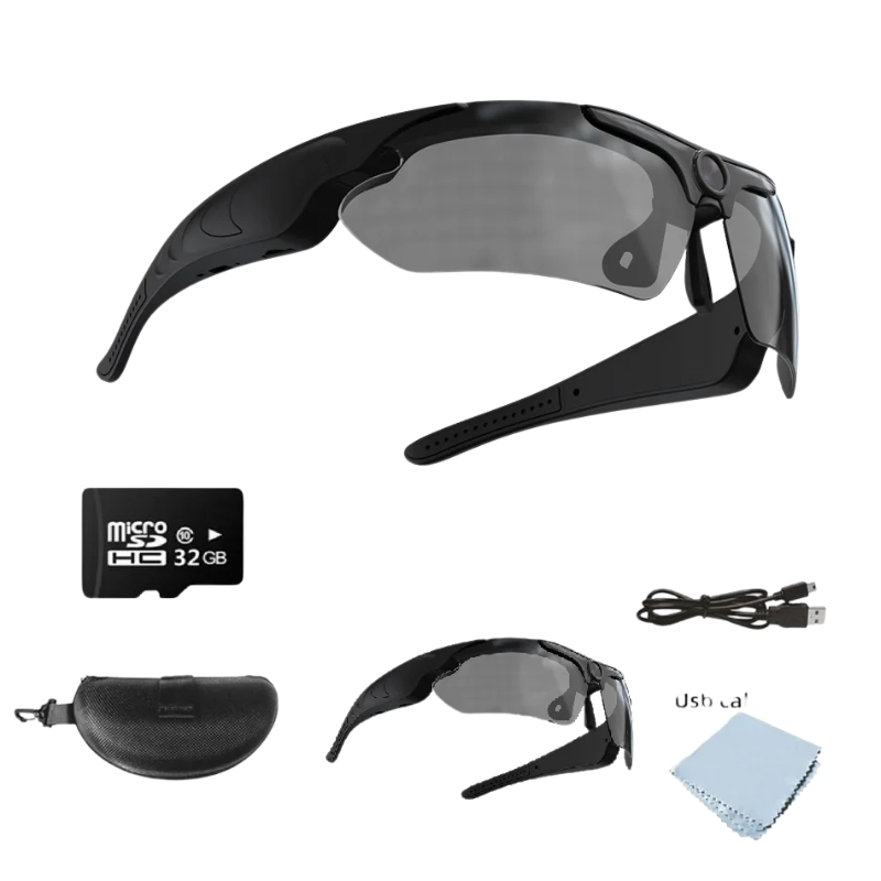 AdventureVision Glasses - Stylish HD Camera Sunglasses