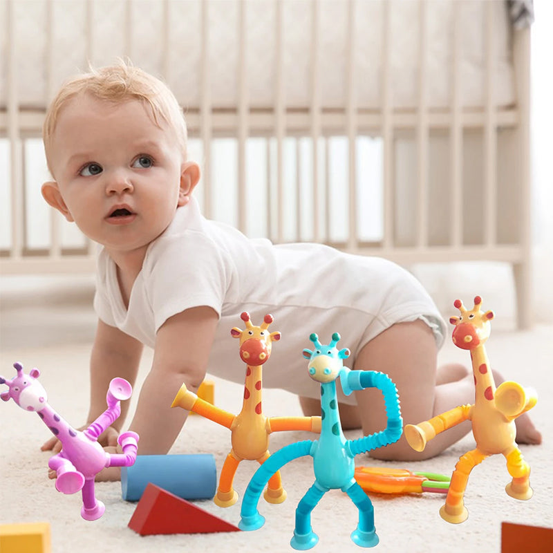 StretchGiraffe – Flexible Suction Cup Toy for Kids