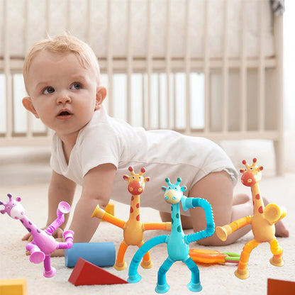 StretchGiraffe – Flexible Suction Cup Toy for Kids