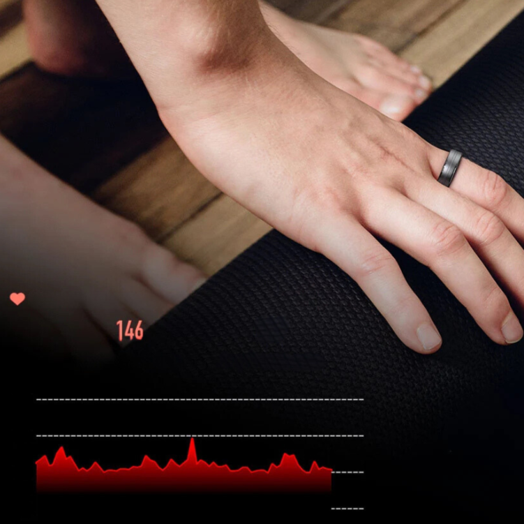 BaguaActive Ring - Advanced Sports Monitor in Titanium