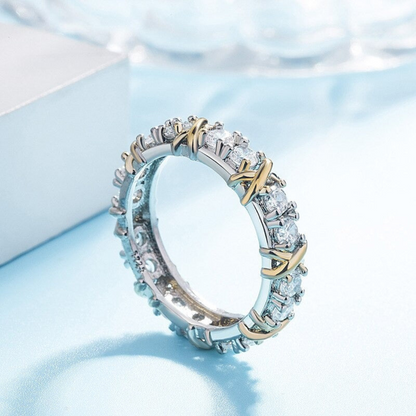 Auryn Ring - Elegant Platinum Cross Jewellery
