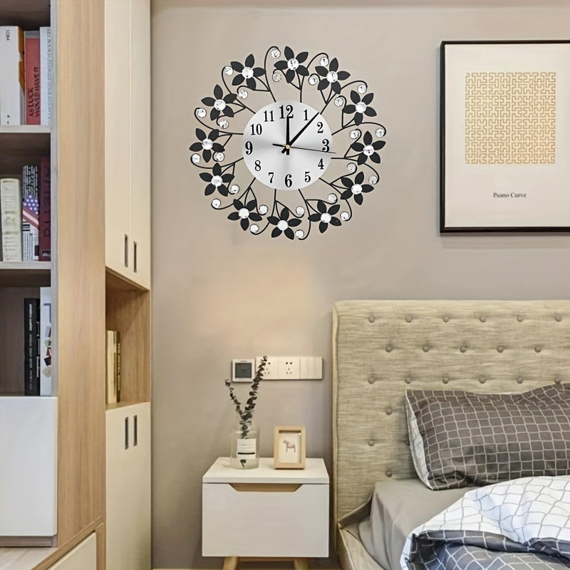 EleganceClock - Designer Wall Clock 14 Inch Black
