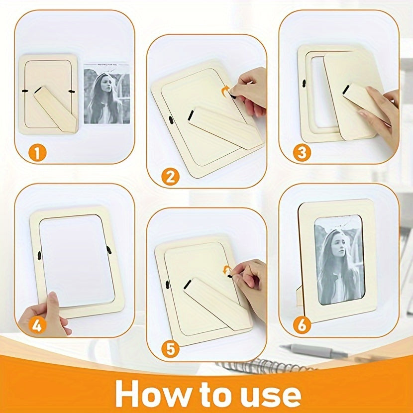 CreativeFrame – Set of 10 DIY Wooden Photo Frames