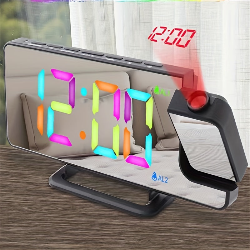 RGBProjector Clock – Colorful Dual Alarm Projector