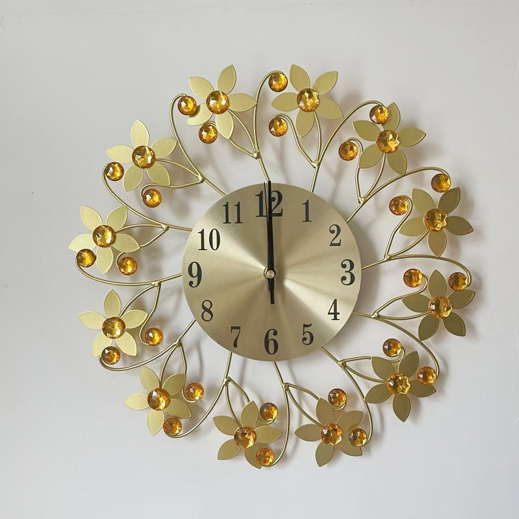 EleganceClock - Designer Wall Clock 14 Inch Black