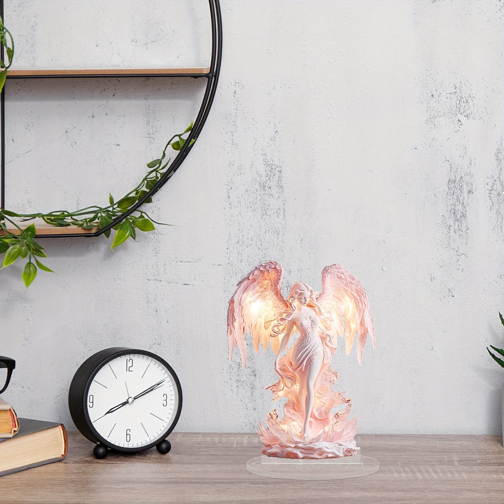 AngelGlow - Elegant Acrylic Angel Table Decoration