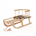 SnowGlide Sled - Child's Seat in Wood and Fabric