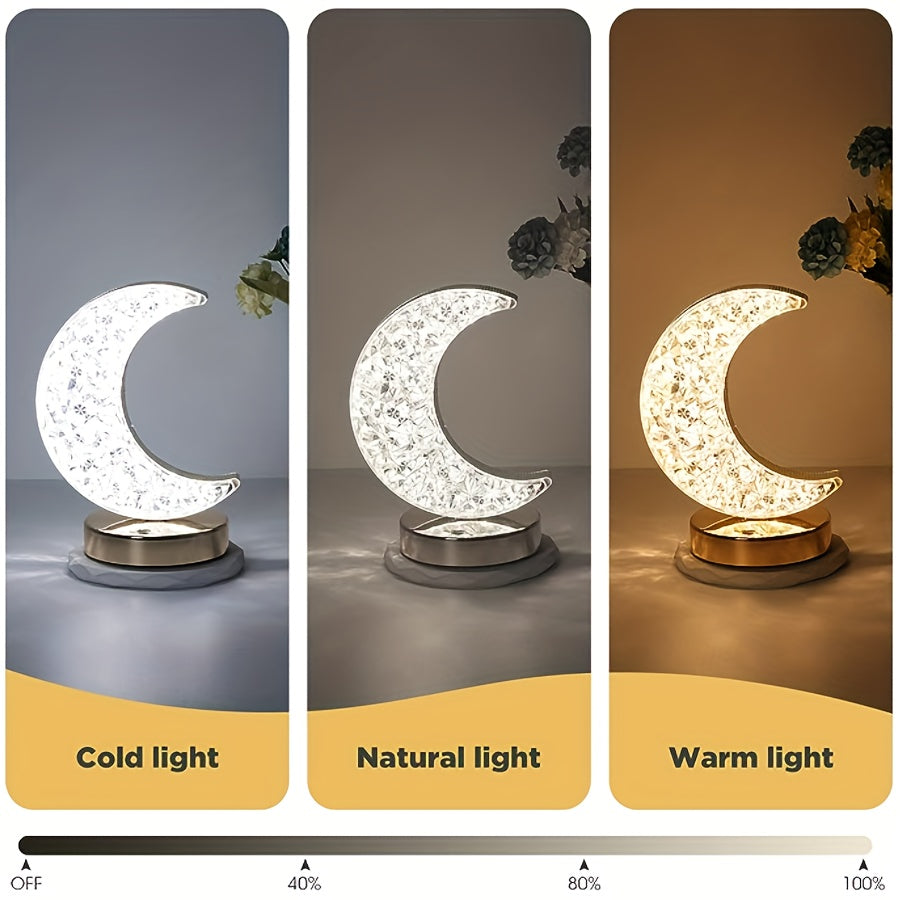 CrystalGlow Lamp - Dimmable Touch Table Lamp