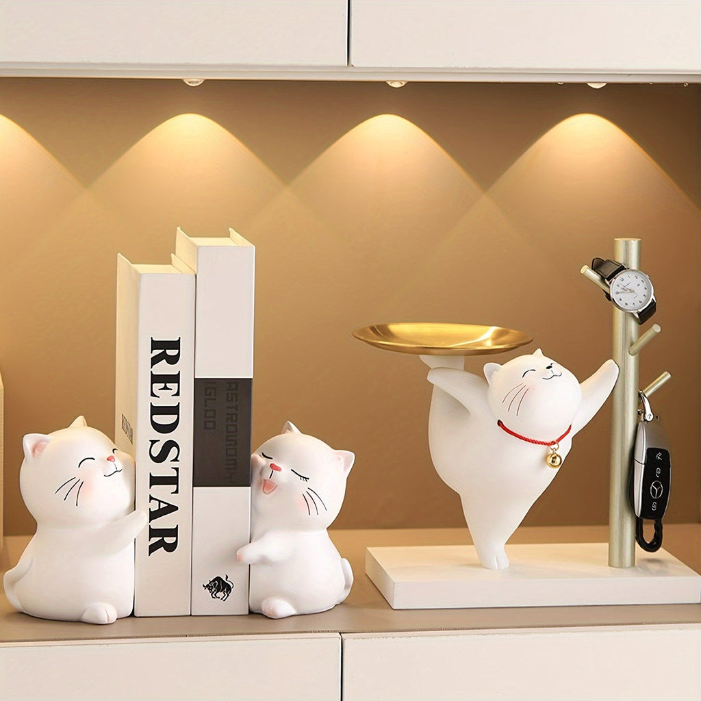 LoveCats - Romantic Resin Bookends