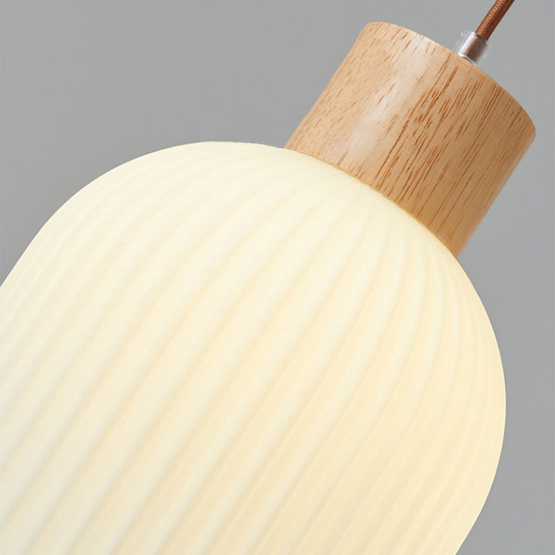 VintageLight - Stylish Wooden and Glass Pendant Lamp