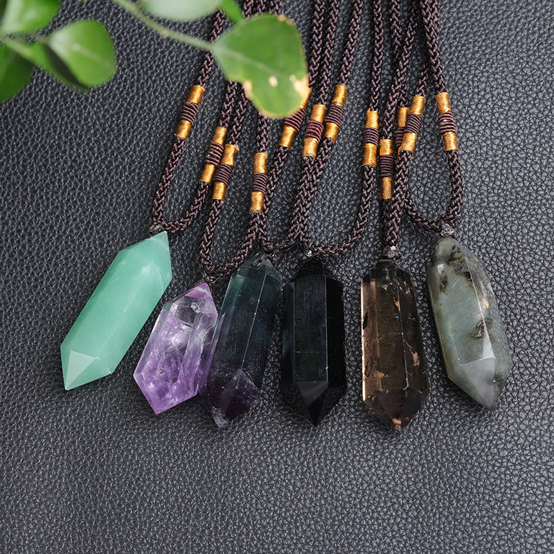 Amethyst Healing Crystal Necklace - Lyra Collection