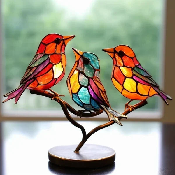 Crystalbird - Stained Glass Birds for Sophisticated Interior Design