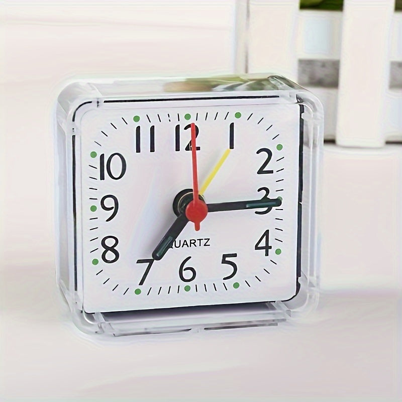 TimeSquare – Minimalist White Alarm Clock for Desk & Bedroom