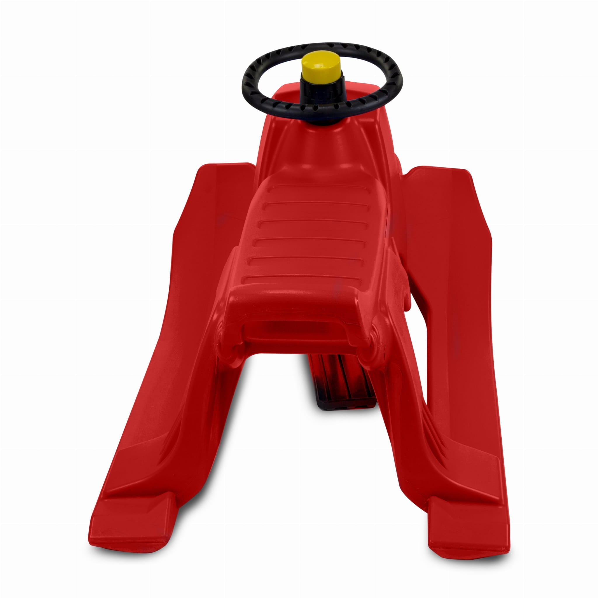 SnowGlide Sled - Lightweight Red Plastic with Steering