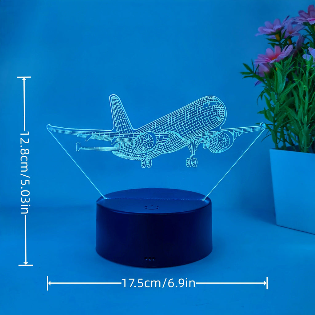 SkyGlow – 3D Airplane LED Night Light with USB