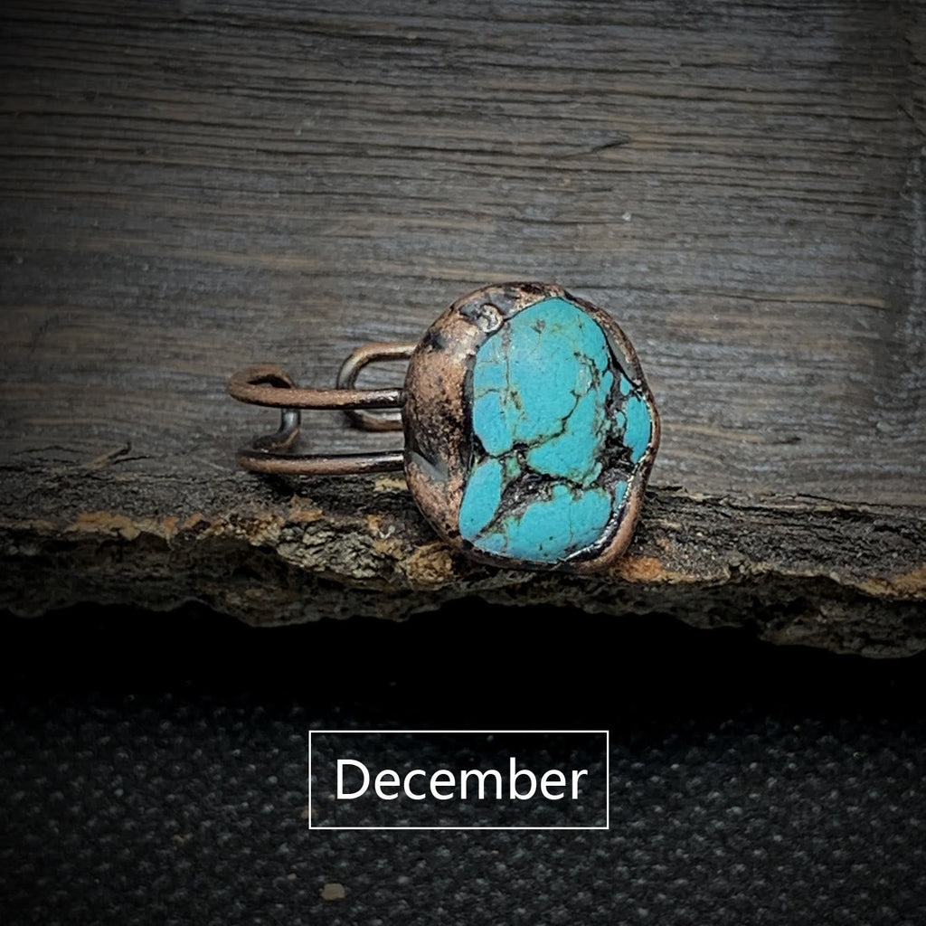 Elegant Natural Birthstones Ring - Selina
