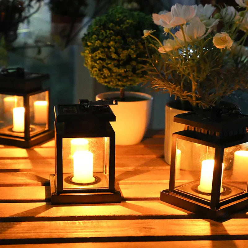 SoleilHeat Garden Lamp - Elegant Solar LED Lantern for Outdoor Use