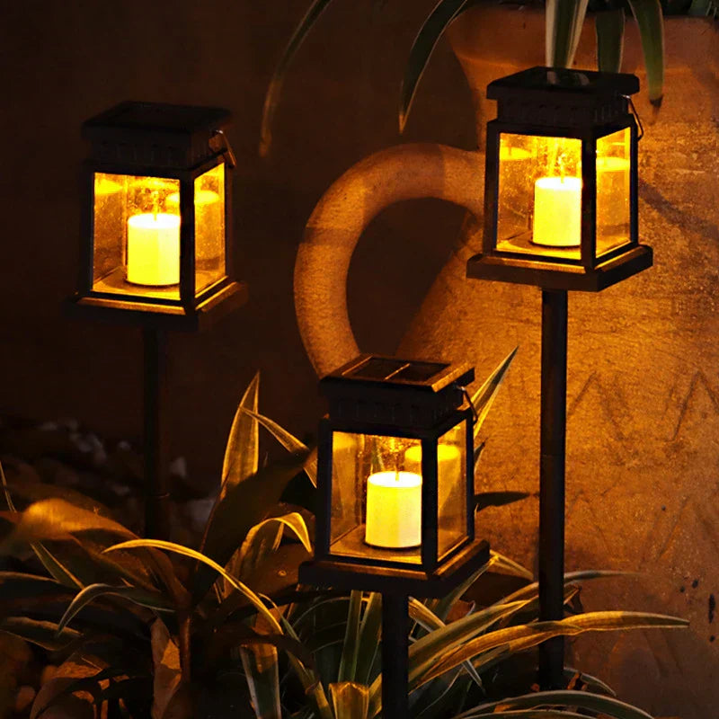 SoleilHeat Garden Lamp - Elegant Solar LED Lantern for Outdoor Use