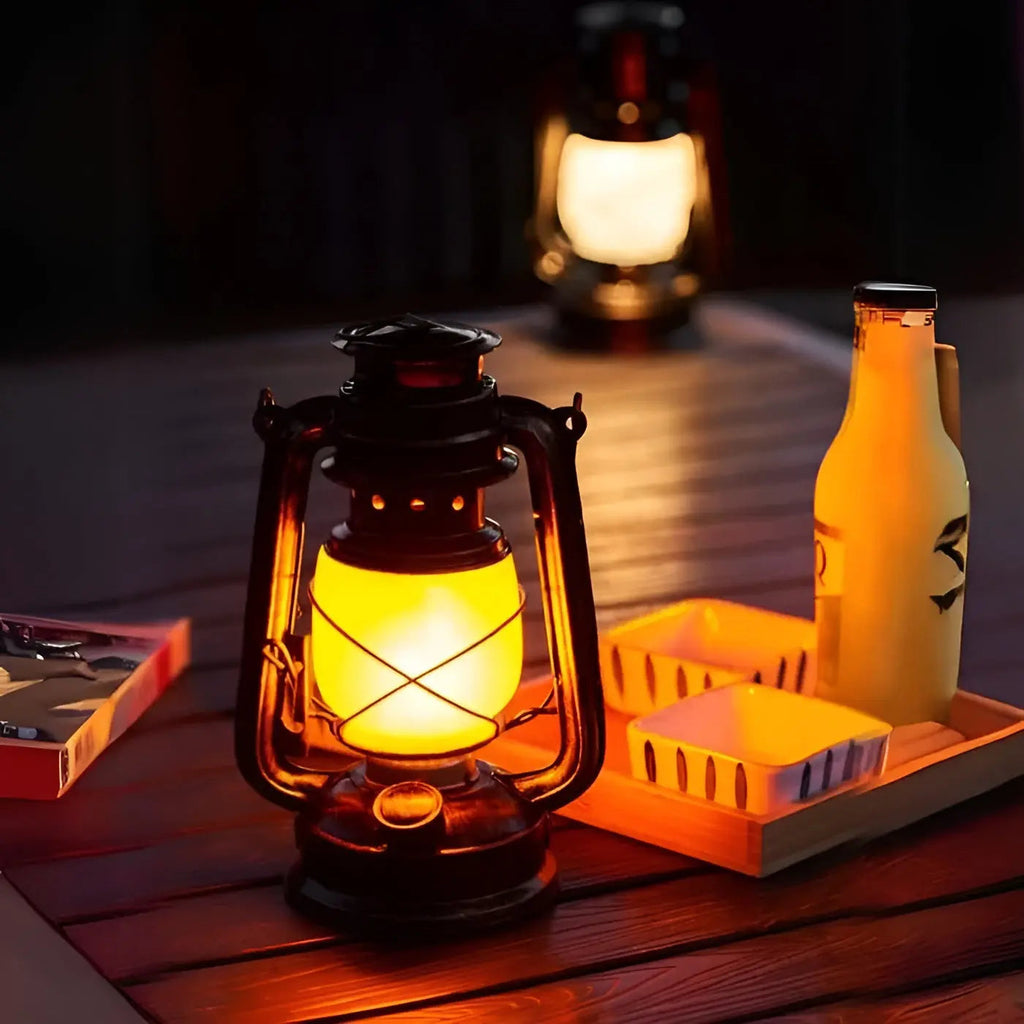 Industrial LED Hanging Lamp - for Atmospheric Evenings & Outdoor Use