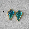 Marina Shell Earrings - Elegant Sea Blue Jewelry