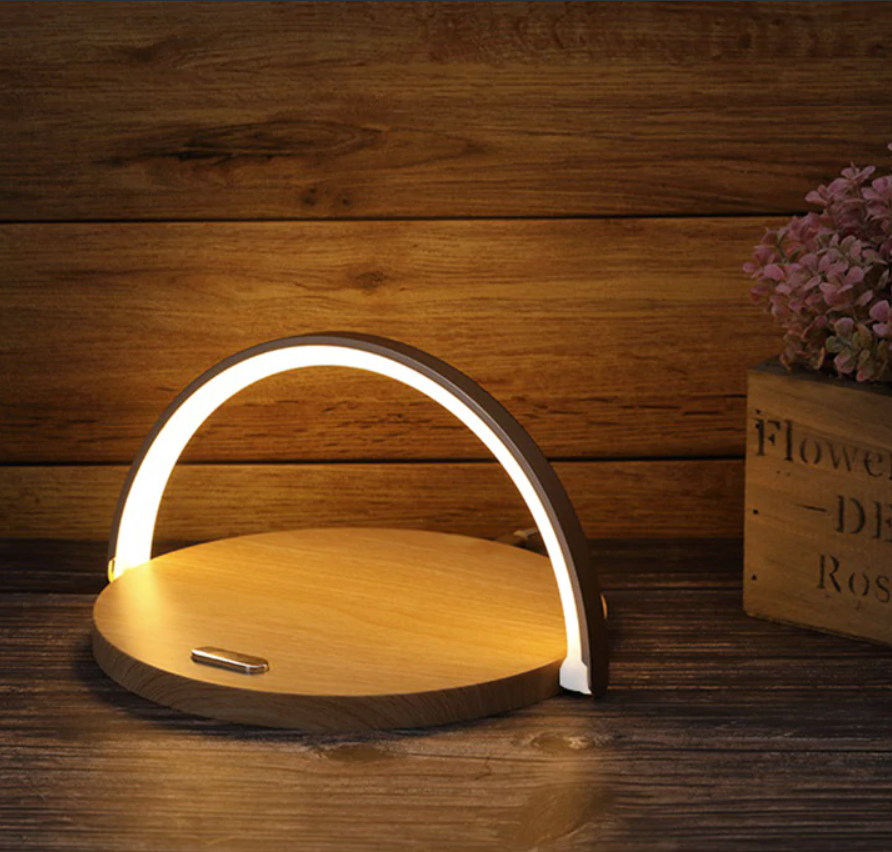 Bowlight Design™ - Stylish 3-in-1 Nightlight with Qi Charger