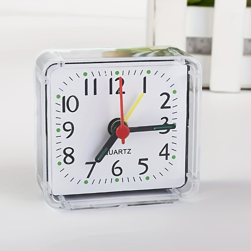 TimeSquare – Minimalist White Alarm Clock for Desk & Bedroom
