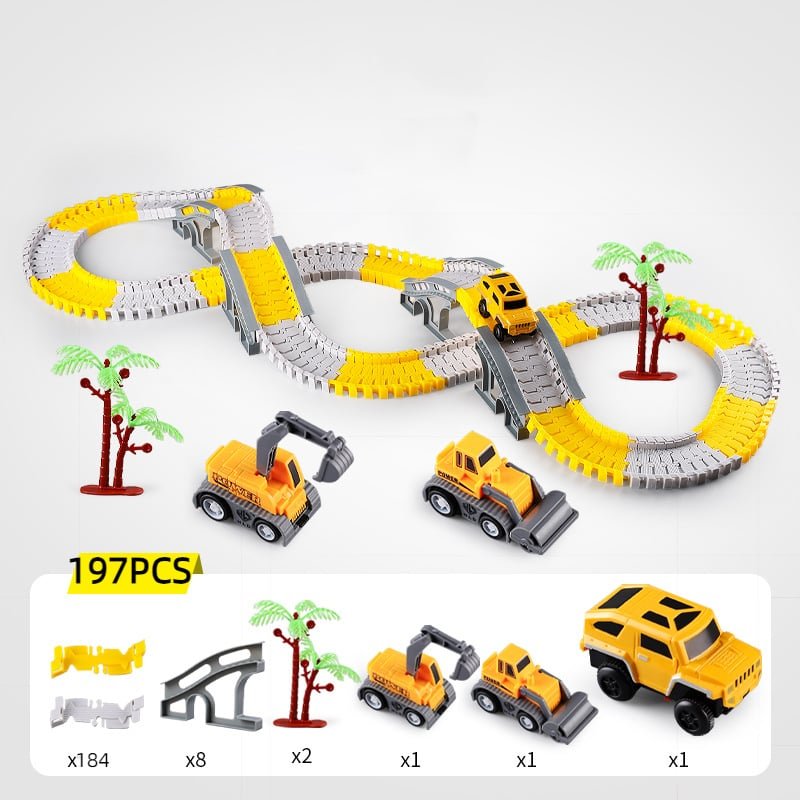 SpeedFlex Track – Flexible Racetrack with LED Vehicles