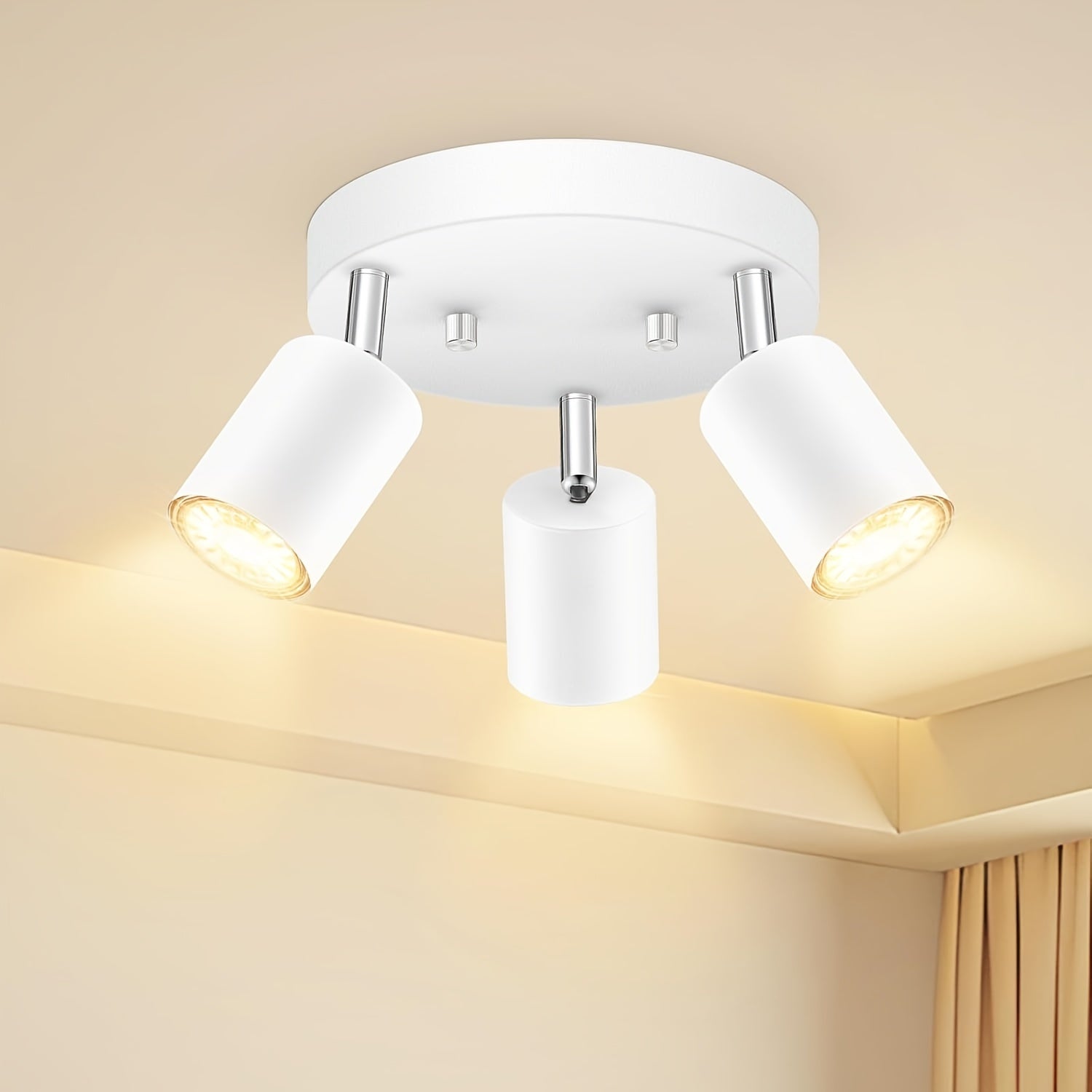 FlexiGlow - Adjustable 3-Light GU10 Ceiling Spot