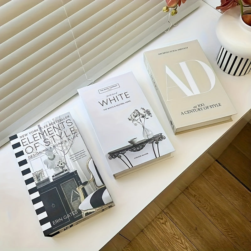 ChicDecor - Set of 3 Elegant Books for Interior Styling