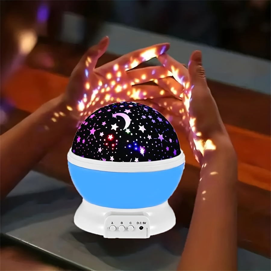 StarryDream Projector – Colourful Star Lamp with 360° Rotation