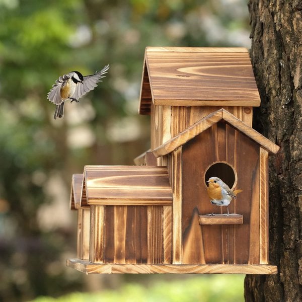 NatureNest – Stylish Handmade Wooden Birdhouse