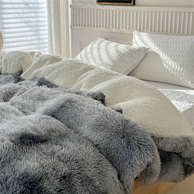 Luxurious Thick Lambskin Blanket for Warmth and Elegance