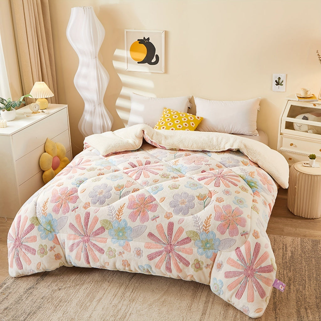FloralDream – Soft Fleece Winter Duvet