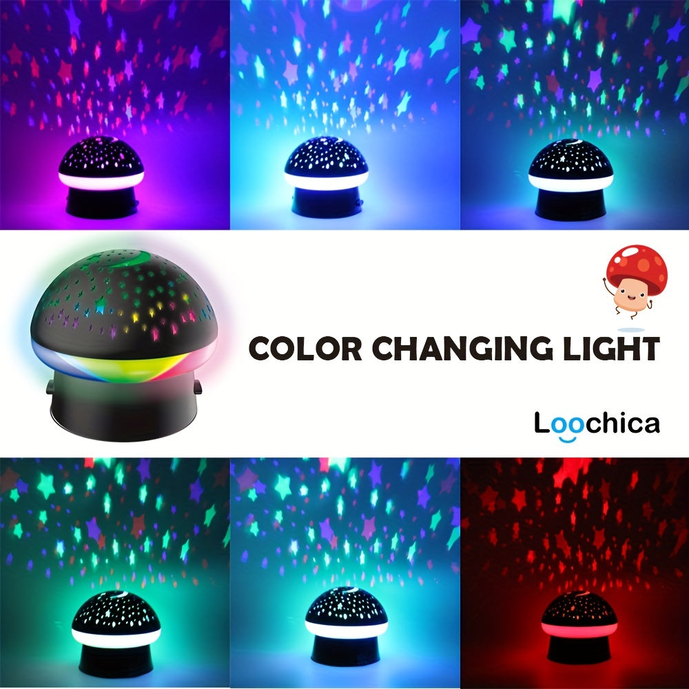 StarryGlow Lamp – Magic Mushroom Night Projector