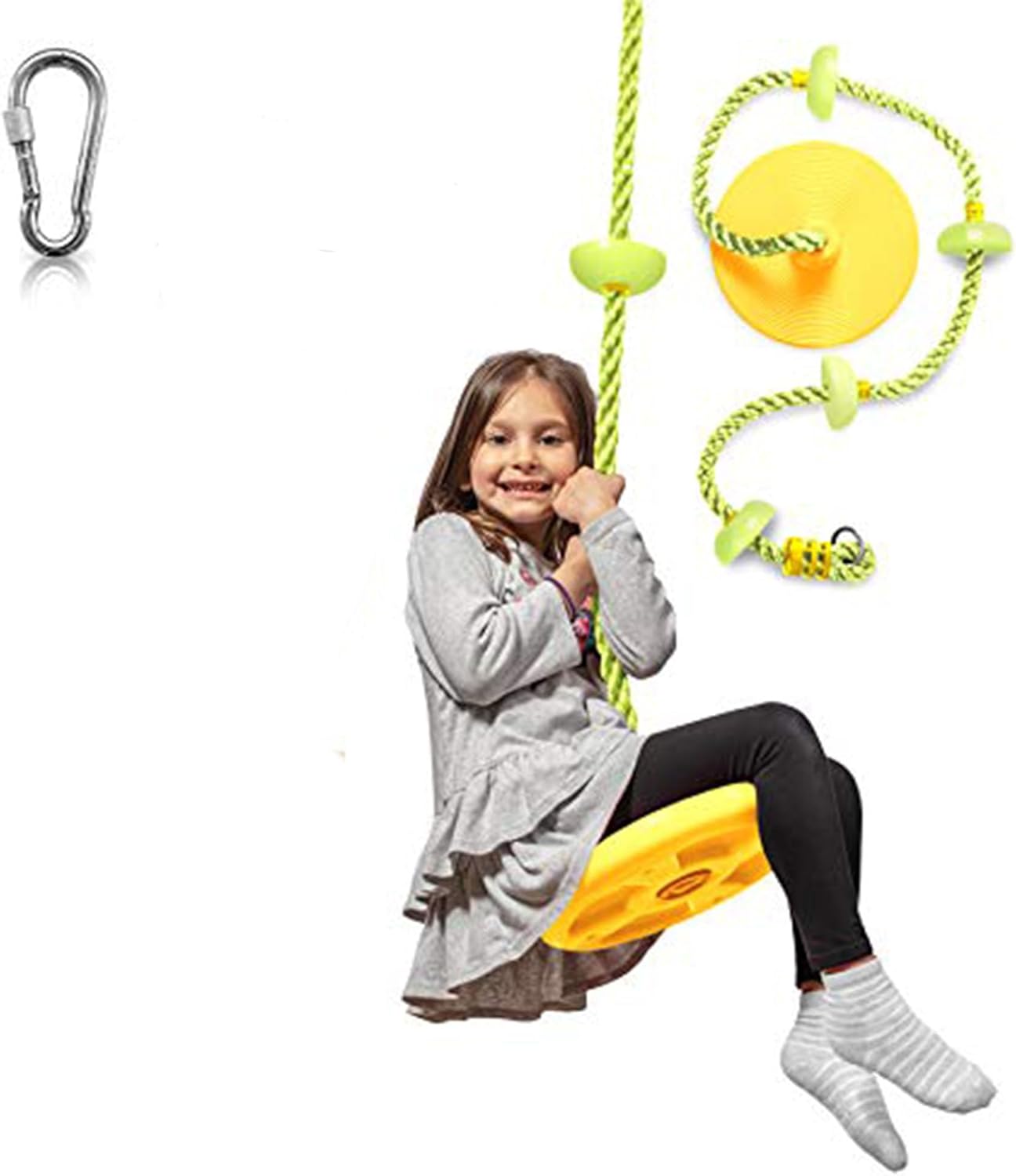 Adventure Tree Swing Set - with Climbing Rope and Platforms for Kids