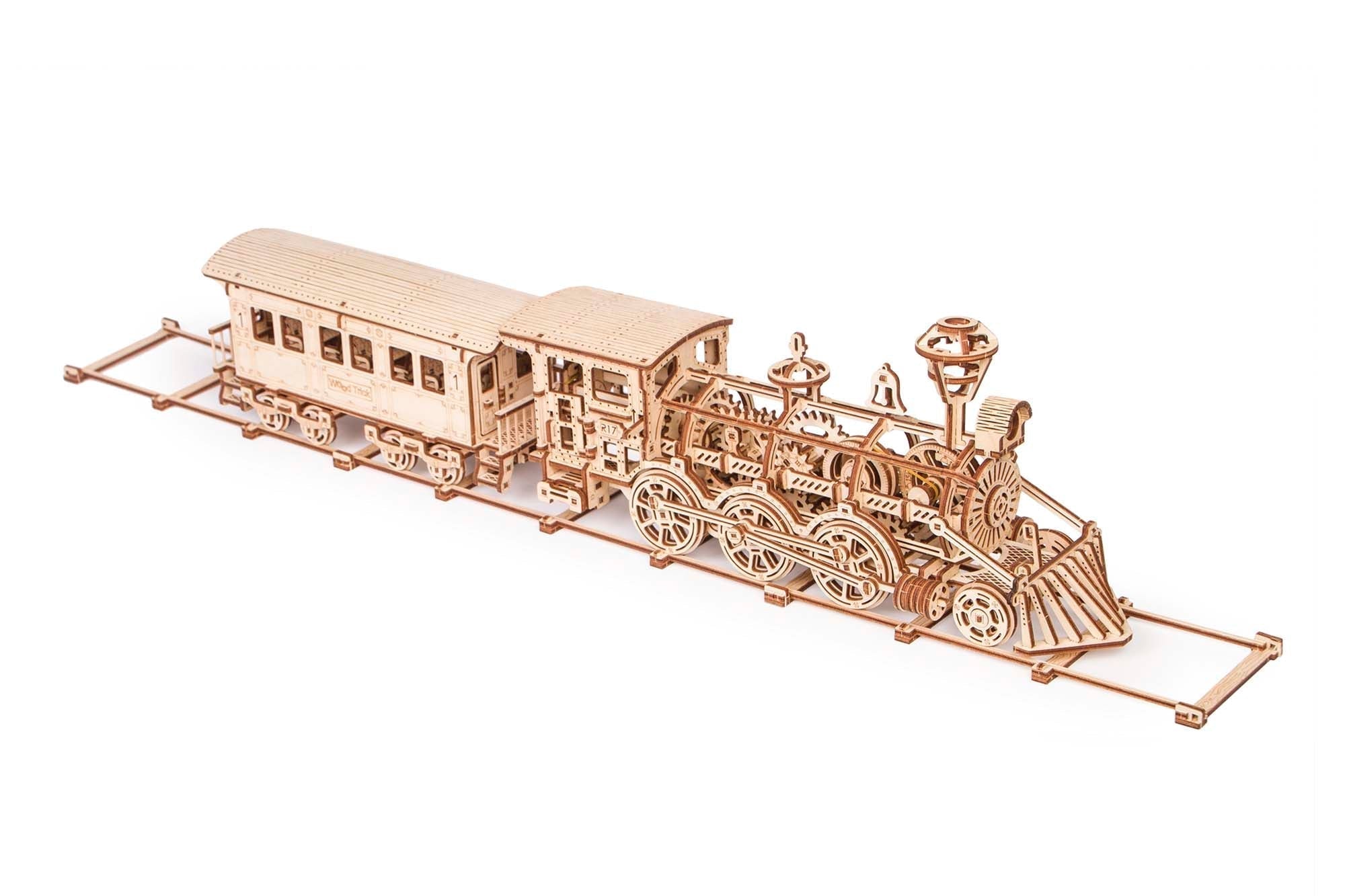 TrainCraft 3D Puzzle - Historical Locomotive with Wagon