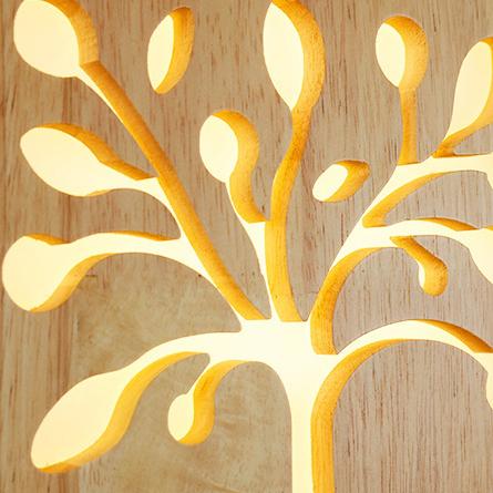 NatureShine – Atmospheric Wooden LED Wall Lamp