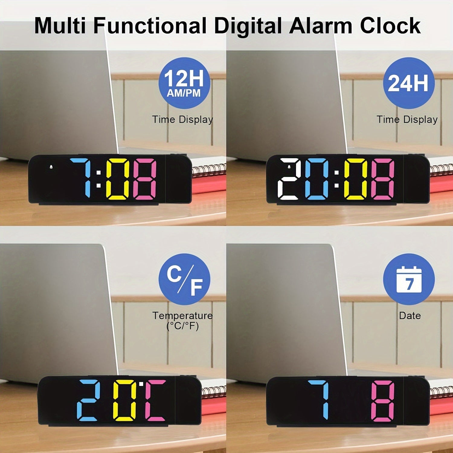 TimeView – Modern Digital Projection Alarm Clock