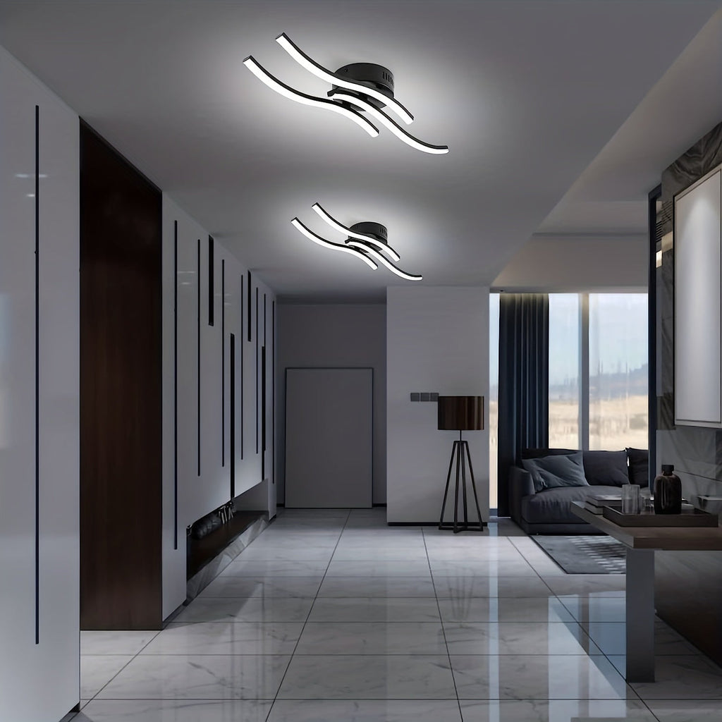 LumaCurve Light - Modern Dimmable LED Ceiling Lamp